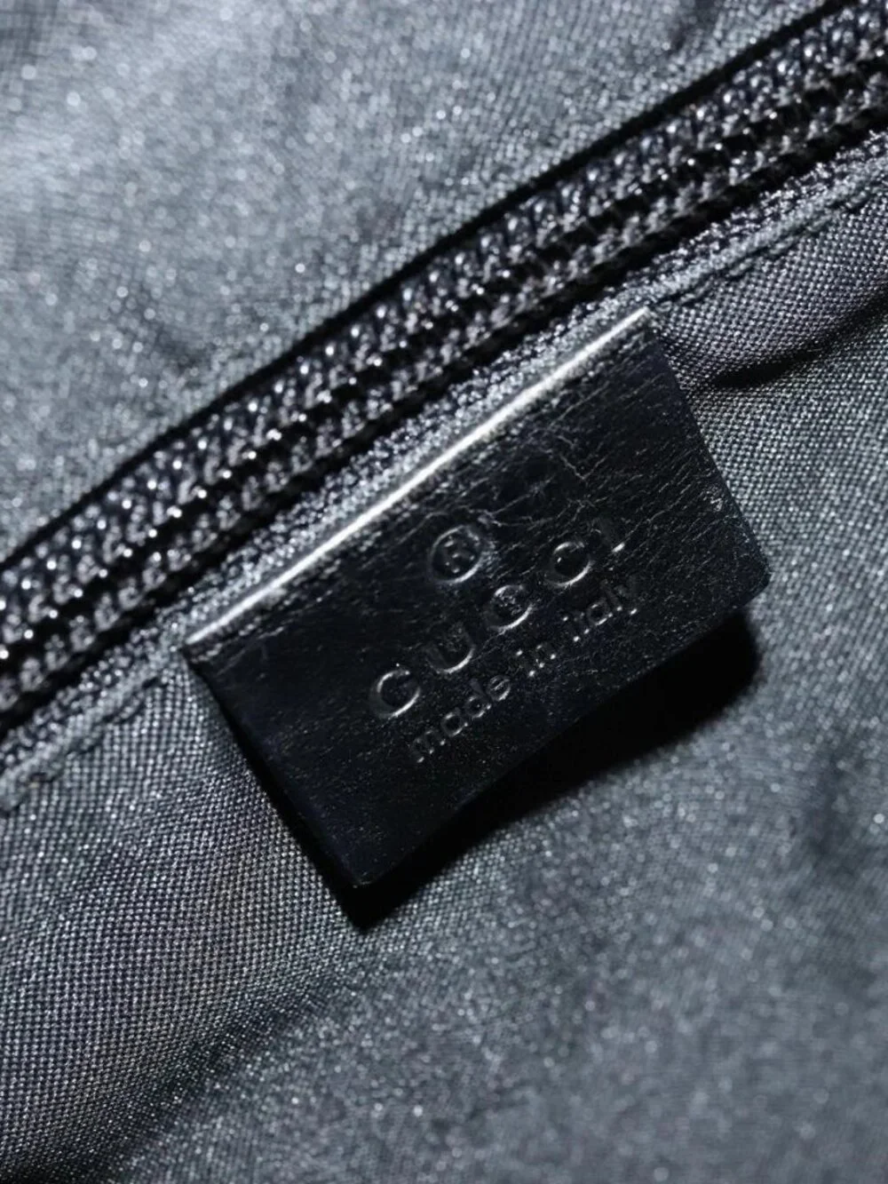 GUCCI GG Canvas Backpack Black Silver 019 0352 Auth